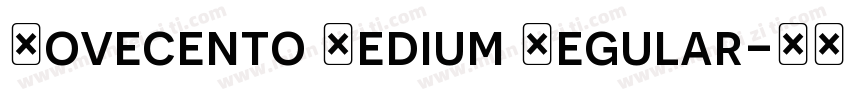 Novecento Medium Regular字体转换